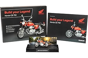 Franzis 67215 - Honda CB 750 Build Your Legend, Metall Modellbausatz im Maßstab 1:24, inkl. Soundmodul und 67-seitigem Begleitbuch