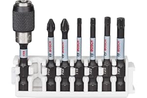 Bosch Accessories Coffret de 7 embouts de vissage Impact Control de Bosch Professional (Pick and Click, accessoires pour visseuse à percussion)