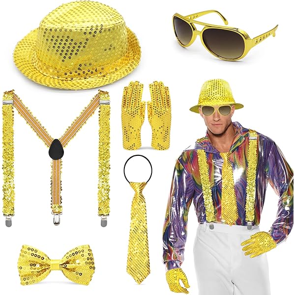 Accessoire Paillette Homme Femme,Ensemble De Noeud Papillon Paillettes