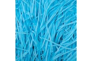 GSrenyu 200g Blue Shredded Tissue Paper,Raffia Filler for Packaging Protection Decoration for Birthdays,Weddings,Festivals,Gift Boxes,Hampers,and Filling