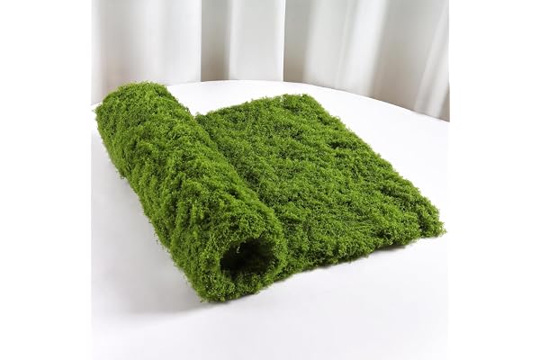 Betylifoy konstmossa för dekoration, 100 x 100 cm kvadrat, mossmatta, konstgjord mossa, konstmossa för pyssel, mossa, dekoration för vägg, modellbygge, miniatyr, trädgårdsdekoration