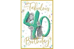 ME TO YOU BEAR Me to You 40th Birthday Card Tatty Teddy Photo Finish Design - Official Collection