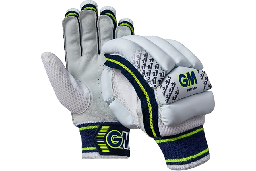 GM | Cricket Batting Gloves & Pads | Prima | Sizes Adult, Youths & Junior | 1 Pair | Gunn & Moore