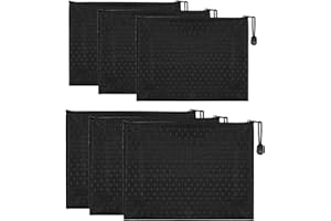 BCENG Geldtasche 6 Stück Banktasche Wasserdicht Geldtasche Bankmappe A5/B5 Oxford Geldtasche Banktasche Mit Reißverschluss Dokumente Brieftasche Dokumententasche für Schule Haushalt Business