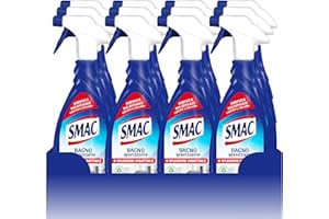 Smac - Bagno Igienizzante, Detergente Spray Multisuperficie con Azione Anticalcare e Tecnologia Zero Aloni, 650 ml x 12 Pezzi