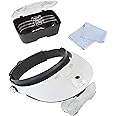 Lightcraft LC1766 Pro LED Magnifier Headband with Bi-Plate Magnification, White, 7.0 cm*28.0 cm*22.5 cm