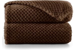 DecoKing gosig filt 70 x 150 cm brun filt mikrofiber levande filt överkast fleece mjuk mjuk gosig skandinavisk stil choklad H