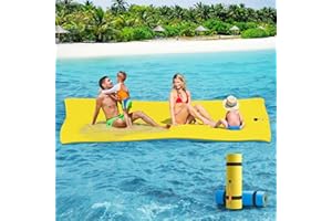 CTSC Floating Mat - Floating Island - 3-Layer Floating Water Mat, Water Trampoline for Kids and Adults, Tear-Resistant XPE Foam Mat for Lake Beach Ocean Pool