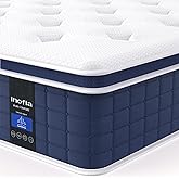 Inofia Double Mattress,12 Inch Memory Foam Sprung Mattress 4FT6,Sleep Cool and Supportive,Pressure Relieving Airy Comfort Foa