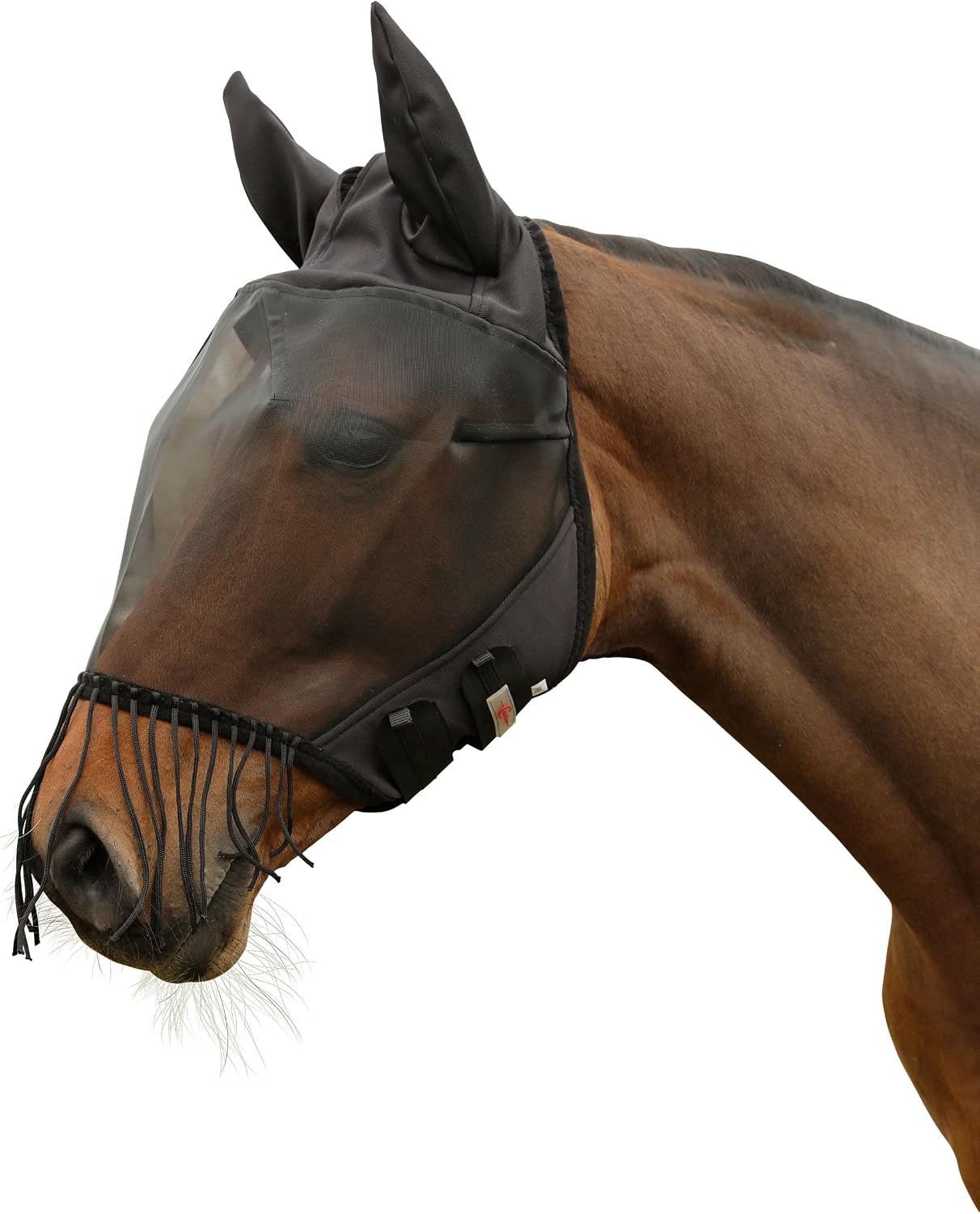 Máscara antimoscas Kerbl con protección auditiva y cordón nasal