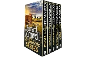 Sharpe Series Books 1 - 5 Collection Box Set by Bernard Cornwell (Sharpe's Tiger 1799, Triumph 1803, Fortress 1803, Trafalgar 1805 & Prey 1807)