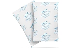 VacYaYa 100 Gramm (5 Packungen) Lebensmittelqualität Feuchtigkeitsabsorber Silicagel Trockenmittelpakete zur Aufbewahrung,Trockenmittel Silicagelpackungen Ebensmittelecht Lür Feuchtigkeit