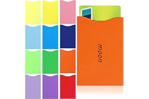 SINMOE 600 Pcs Gift Card Sleeve Key Card Holder Credit Card Sleeves Blank Envelopes Hotel Credit Card Assorted Colored Protector Sleeves Paper Gift Card Holders for Credit Card Business, 2.36 x 3.54 Inch