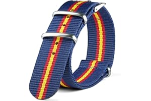 Neckarian Nato Strap 18 mm, 20 mm, 22 mm, 24 mm, Army G10, cinturino per orologio militare francese, in nylon, per uomini e donne
