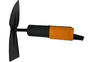 Fiskars Doppelhacke, Spitz, Gerätekopf, Länge: 18,5 cm, Stahl-Kopf, Schwarz/Orange, QuikFit, 1000734