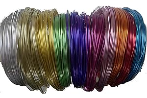 Green Future Pflanzenhandel (0,17€/m) Aludraht 1mm rund 60m Biegedraht Basteldraht Schmuckdraht Draht 1,0 mm (Blau)