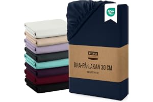 Utopia Bedding dra-på-lakan - djup ficka 30 cm (12 tum) - OEKO-TEX-certifierad - borstad mikrofiber (Marinblå, 90 x 200)