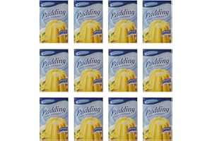 KOMET GEROLF PÖHLE & CO. GMBH 12er Pack Komet Pudding Vanille-Geschmack (12 x 40 g) Puddingpulver Puddingdessert Dessert Dessertpulver