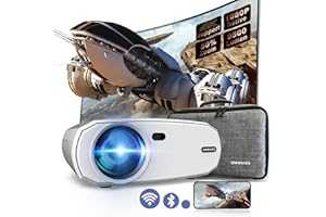 Videoprojecteur 2.4G&5G WiFi Bluetooth Full HD 1080P,UMOVIEE 9500 Lumens Retroprojecteur 4K Supporté,Portable Home Cinéma pour TV Stick,iOS,Android,PS5,HDMI,AV,USB