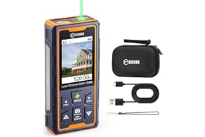 Télémètre Laser bilatéral CIGMAN, jusqu'à 120 m (jusqu'à 60 m dans Chaque Direction), Batterie Rechargeable, câble de Chargement Type-C, avec Sac de Rangement
