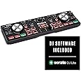 (Refurbished) Numark DJ2GO2 Touch | Compact 2 Deck USB DJ Controller For Serato DJ with a Mixer/Crossfader, Audio Interface and Touch Capacitive Jog Wheels