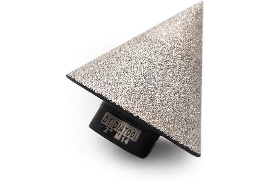 DT-DIATOOL Diamond Chamfer Bits 50mm Milling Bits for Enlarging Holes in Tile Porcelain Marble Ceramic Granite
