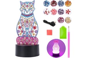 JOCOSSOL Jouet Fille 4 5 6 7 8 9 Ans, Kits d'art et d'artisanat Our de 3 à 8 Ans Cadeau Fille 3 4 5 6 7 Ans Enfants Peinture au Diamant par Numéro pour Les Filles de 4 à 8 Ans