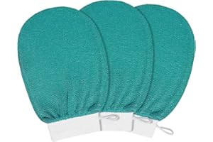 KURKIP Peeling-Handschuh, Körperpeeling, Bad, Spa, Duschhandschuhe, Körperbeinschrubber, weich, koreanisches Peeling, Waschhandschuhe für Damen und Herren, Badezubehör, abgestorbene Hautentferner für Körper,