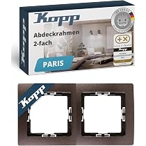 Presa Schuko Kopp Paris Mitten 1 Modulo Con Protezione Bambini - Colore Marrone Palissandro
