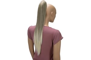 CAISHA by PRETTYSHOP 60cm Coda Capelli Stella Con Pinza Capelli Lungo Capelli Extensions Finta Per Donna Liscio Biondo Scuro Mix H637