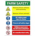 Site Safety Multi Sign - Danger Hazardous Area - 1.2mm PVC - 600 X 400mm - View #2