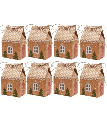Boîtes Cadeaux Kraft - Lot De 20 - 9,7x7x3 Cm - Carton Épais - Pour Bijoux, Bonbons, Mariage, Anniversaire