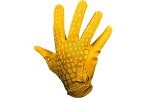 We Ball Sports Hypr-Grip Fußballhandschuhe für Herren, klebrige Silikon-Handflächen-Empfänger-Handschuhe