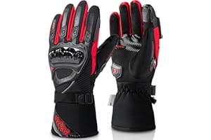 ‎IRON JIA'S IRON JIA'S Winter Motorcycle Gloves, Waterproof, Windproof, Lightweight and Warm Touchscreen Gloves for Motorcycle, Hiking and Other Outdoor Sports, Men and Women