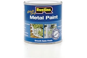 Rustins MPWH250 250ml Quick Dry Metal Paint - White