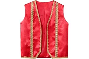Freebily Garçons Chemise Gilet sans Manche Imprimé Gentleman Enfant Veste Costume d'honneur Mariage Cérémonie Baptême Bébé 2-16 Ans