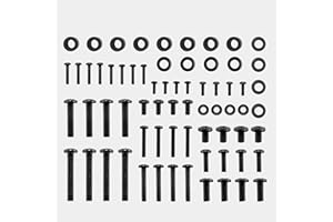 VonHaus Kit de Vis pour Support TV - Matériel pour Montage TV Universel - Compatible avec la Plupart des TV, Moniteurs jusqu'à 80'' - Vis M4, M5, M6 et M7, Entretoises, Rondelles Incluses - 68 Pièces