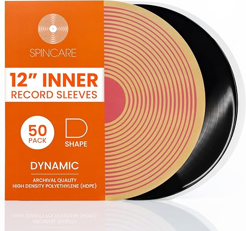 'Hikari 12 Ultra-thin Premium Anti Static LP Inner Record Sleeves and (Pack of 50)