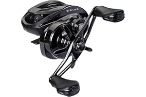 Abu Garcia Moulinet de moulage à pointes léger et robuste, roulements à billes en acier inoxydable 9 + 1, système de freinage à matrice de carbone multidisque, parfait pour les cannes Spike X et Spike