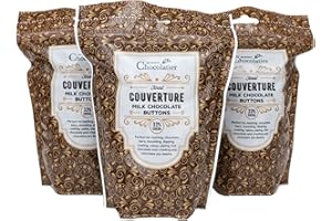 Martins Chocolatier Pépites de Chocolat 3 Sacs de 900g (Chocolat au Lait) | Chocolat Belge de Première Qualité | Boutons au Chocolat | Galets de Chocolat | Drops de Chocolat