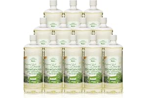 KieselGreen Bioethanolo 12 x 1 litro con Fragranza per Caminetto a Etanolo – Bio-etanolo profumato per Ambienti, molte Fragranze - Profumo per Caminetto a bioetanolo da Interno o da Tavolo