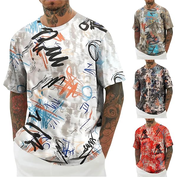 KOG Herren T-Shirt – Baumwolle, Kurzarm, Mit Grafikdruck, Lässig & Bequem