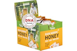 Soft Honey Sachets, Box of 60-8g Per Sachet - Crystallized, Pure, Natural, Unpasteurised, Unfiltered by Nordmel