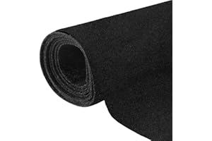 Halero 78"x40" Black Underfelt Carpet for Speaker,Sub Box Carpet, Auto,RV,Boat,Marine,Truck,Car Trunk Felt Liner Carpet
