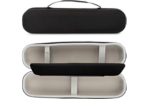 XINGFUDAO Airstrait HT01 - Custodia da viaggio per piastra per capelli Dyson Airstrait, custodia rigida impermeabile, colore nero