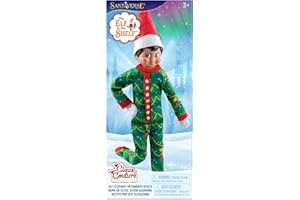 The Elf on The Shelf Claus Couture Collection Pyjama Goodnight, Sleep Bright – Pyjama à imprimé Sapin de Noël Joyeux et Douillet – Elfe Scout Non Inclus