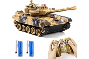 SUPDEX Carro Armato Telecomandato Russia T90 1/24, Modellino RC Carro Armato con Effetti Sonori, Carro Armato Radiocomandato Vibrazioni e Fumo, Carro Armato Giocattolo per Adulti e Bambini
