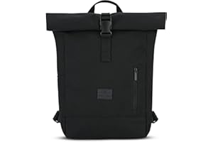 Johnny Urban Rucksack Damen & Herren Klein - Robin Small - Kleiner Rolltop Daypack mit 12 Zoll Laptopfach - Tagesrucksack für Uni City Business - Wasserabweisend
