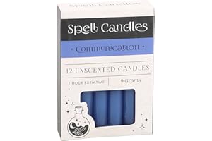 SOMETHING DIFFERENT WHOLESALE Zestaw 12 niebieskich świec komunikacyjnych – rytualna świeca, magiczny zestaw dla zaklęć pewności siebie i spokoju