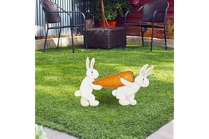 SNAKELL Ostern Gartenstecker Osterdeko Hase Deko Ostereier Gartendeko Draußen Osterschild Osterstecker Vintage Garten Figur Osterschild Terrasse Balkon Blumentopf Deko Gartenfigur für Rasen (A, One Size)